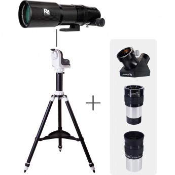 Двухлинзовый рефрактор-апохромат LEVENHUK RA R80 ED DOUBLET CARBON KIT Двухлинзовый рефрактор-апохромат LEVENHUK RA R80 ED DOUBLET CARBON KIT